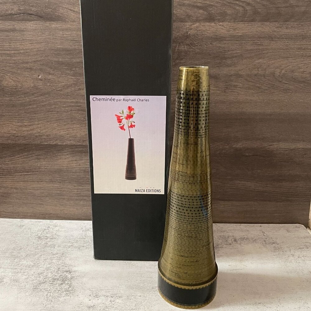 Raphaël Charles Art Studio 35mm Photography Film Chimney Vase Handmade C. 2006